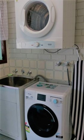 Each apartment has laundry with washer & dryer
