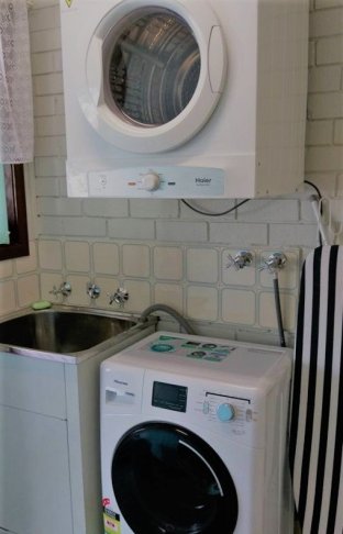 Each apartment has laundry with washer & dryer